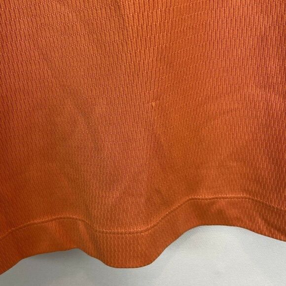 Nike Polo Shirt Mens Size XL Orange Golf Collared Logo Short Sleeve Textured - Picture 4 of 8